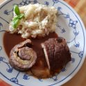 Gemüse-Rinderroulade zu Risotto