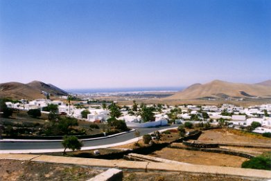 Blick von Lagomar nach Arrecife